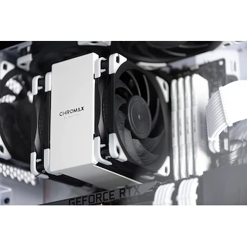 Imagen 5 de Noctua NF-A12x25 PWM chromax.black.swap Ventilador Premium para PC, 4 Pines PWM, 120mm, Negro, Edición chromax.black.swap con Pads Intercambiables