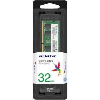 Imagen 2 de ADATA Premier 32GB (1x32GB) DDR4 3200MHz PC4-25600 260-Pin SODIMM Memoria RAM para Laptop Modelo AD4S320032G22-SGN