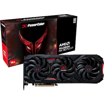 Imagen de referencia para Tarjeta Gráfica PowerColor Red Devil AMD Radeon RX 9070 XT 16GB GDDR6, Serie Red Devil, Modelo RX-9070XT, Capacidad 16GB, Tipo de Memoria GDDR6, Color Rojo