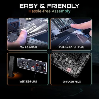 Imagen 4 de GIGABYTE B850 AORUS ELITE WIFI7 Placa Base ATX AMD AM5 LGA 1718 DDR5 Rev. 1.x Negra