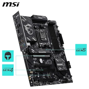 Imagen 5 de MSI B850 Gaming Pro WIFI6E Placa Base Motherboard ATX Negro Socket AM5 AMD B850 Serie Gaming Pro