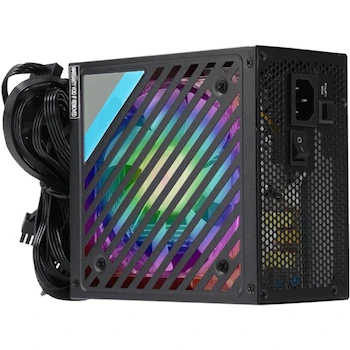 Imagen de referencia para YUHOHO Fuente de Poder para PC ATX 750W 80 Plus Bronze con RGB Luz y Ventilador Silencioso Compatible con Tarjetas Gráficas de Alta Gama Estable 750W Pico 950W