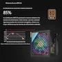 Miniatura de YUHOHO Fuente de Poder para PC ATX 750W 80 Plus Bronze con RGB Luz y Ventilador Silencioso Compatible con Tarjetas Gráficas de Alta Gama Estable 750W Pico 950W
