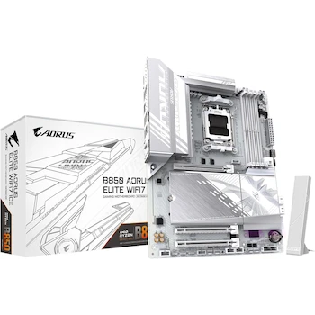 Imagen de referencia para GIGABYTE B850 AORUS Elite WIFI7 Ice Placa Base Motherboard ATX AMD AM5 LGA 1718 Socket DDR5 Blanco Rev 1.x