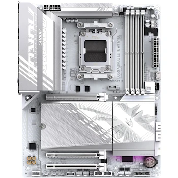 Imagen 5 de GIGABYTE B850 AORUS Elite WIFI7 Ice Placa Base Motherboard ATX AMD AM5 LGA 1718 Socket DDR5 Blanco Rev 1.x
