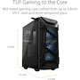 Miniatura de ASUS TUF Gaming GT301 Gabinete Mid-Tower ATX Negro con Panel Lateral Vidrio Templado, Panel Frontal Perforado Nido de Abeja, Ventilador ARGB 120mm Preinstalado y Soporte Radiador 360mm