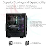 Miniatura de ASUS TUF Gaming GT301 Gabinete Mid-Tower ATX Negro con Panel Lateral Vidrio Templado, Panel Frontal Perforado Nido de Abeja, Ventilador ARGB 120mm Preinstalado y Soporte Radiador 360mm