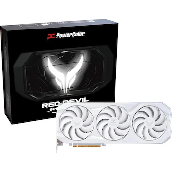 Imagen de referencia para Tarjeta Gráfica PowerColor Red Devil Spectral Blanco AMD Radeon RX 9070 XT 16GB GDDR6