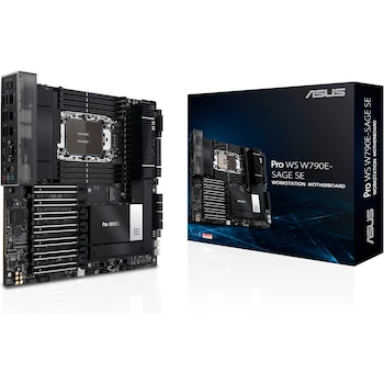 Imagen de referencia para ASUS Pro WS W790 Sage SE Intel LGA 4677 CEB Placa Base, Color Negro, Modelo W790 Sage SE, Serie Pro WS, Tamaño 305 x 267 mm, ASIN B0BZGGW2JP