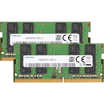 Imagen de referencia para Samsung M471A2K43 Series 32GB (2x16GB) DDR4 2666MHz PC4-21300 (PC4-2666V) SODIMM 260-Pin Memoria RAM para Laptop, Notebook