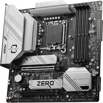 Imagen 3 de MSI B760M Project Zero - Placa Base Micro-ATX para Juegos, Socket LGA 1700, Serie Project Zero, Color Blanca Plata, Modelo B760M, ASIN B0CRF8P2B4
