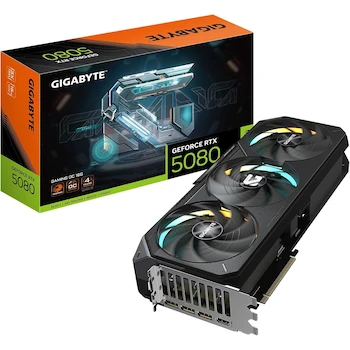 Imagen de referencia para GIGABYTE Tarjeta de Video GeForce RTX 5080 Gaming OC 16G, Modelo GV-N5080GAMING-OC-16GD, 16GB GDDR7, 256 bits, PCI Express 5.0 x16