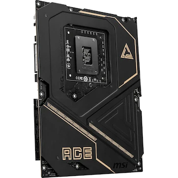 Imagen 4 de MSI MEG Z890 Ace - Placa Base ATX para Juegos, Serie MEG, Modelo Z890 Ace, Socket LGA 1851, Chipset Intel Z890, Color Negro Oscuro con Detalles en Dorado Pálido, Tamaño 305 x 244 mm