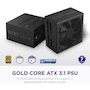 Miniatura de NZXT C850 Gold Core - Fuente de alimentación ATX 3.1 de 850 W - 80 Plus Gold - Cybenetics Platinum - Totalmente Modular - PCIe 5.1 600W 12V-2x6 - Negro