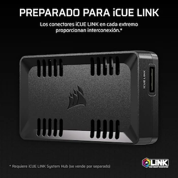 Imagen 3 de CORSAIR COMMANDER DUO iCUE LINK RGB Controlador del Ventilador y de Iluminación Híbrido ARGB PWM, para 12 Ventiladores, Color Negro, Modelo CL-9011141-WW, Dimensiones 3.62 x 2.08 x 0.74 pulgadas, Peso 1.86 onzas, ASIN B0FJ2TTTQ5