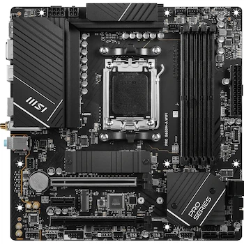 Imagen 2 de MSI PRO B650M-A WiFi ProSeries Motherboard AMD AM5 Micro-ATX DDR5 Black