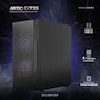 Miniatura de Gabinete Gamer Balam Rush Artic GI725 Mini Torre Micro ATX Mini ITX Panel Cristal Templado Metal Negro BR-936118