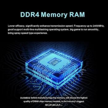 Imagen 2 de D DUOMEIQI B0B7H6NKNB PC4-19200 DDR4 2400 8GB (1x8GB) RAM PC4 19200U 2400MHz 2Rx8 288-pin 1.2v 8G UDIMM actualización de Memoria para Escritorio