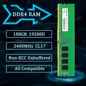 Imagen 5 de D DUOMEIQI B0B7H6NKNB PC4-19200 DDR4 2400 8GB (1x8GB) RAM PC4 19200U 2400MHz 2Rx8 288-pin 1.2v 8G UDIMM actualización de Memoria para Escritorio