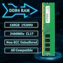 Miniatura de D DUOMEIQI B0B7H6NKNB PC4-19200 DDR4 2400 8GB (1x8GB) RAM PC4 19200U 2400MHz 2Rx8 288-pin 1.2v 8G UDIMM actualización de Memoria para Escritorio