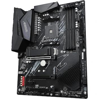 Imagen 3 de Tarjeta Madre Gigabyte B550 AORUS Elite AX V2, Serie AORUS, Chipset AMD B550, Socket AM4, Formato ATX, Color Negro, Dimensiones 30.5cm x 24.4cm