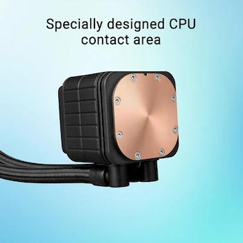 Imagen 2 de ASUS Prime LC 360 ARGB All-in-One AIO CPU Liquid Cooler Black 360mm Radiator Compatible with AMD AM5 AM4 Intel LGA 1851 1700 1200 115x Infinity Mirror