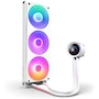 Miniatura de NZXT Kraken Plus 360 RGB Blanco - Enfriador líquido de CPU AIO - Radiador de 360 mm (401 x 120 x 27 mm) - Ventilador de fotograma único de núcleo RGB F360 - LCD cuadrado de 1,54" - AMD® AM5, AM4 - Intel® LGA 1851, 1700, 1200, 115X - Modelo RL-KR360-W2