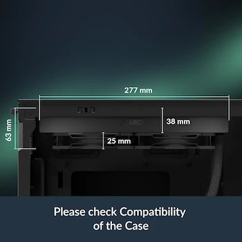 Imagen 2 de ARCTIC Liquid Freezer III Pro 240 - 240 mm, Enfriador de CPU AIO, Refrigeración por Agua, Radiador de 38 mm, Bomba PWM, Ventilador VRM, Compatible con AMD AM5/AM4, Marco de Contacto Intel LGA1851/1700, Color Negro