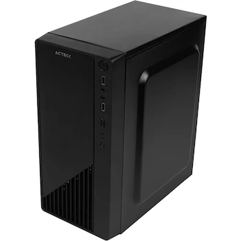 Imagen 5 de Acteck Gabinete KIOTO GC220 Essential Series Micro Tower Compacto Negro con Fuente de Poder 500W Ventana Lateral Acrílica Soporte Micro ATX y Mini ITX Dimensiones 15.5x35x30 cm Modelo AC-933063
