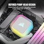 Miniatura de Corsair iCUE H150i RGB Elite Refrigerador Líquido para CPU - 360mm AIO - Tres Ventiladores AF120 Elite PWM de 120mm - Zócalos Intel LGA 1700, 1200, 2066, AMD AM5 y AM4 - Blanco