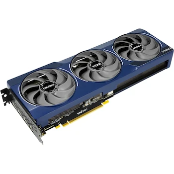 Imagen 4 de SPARKLE Intel Arc B580 TITAN OC Edition 12GB GDDR6 Graphics Card Blue Breathing Light SB580T-12GOC