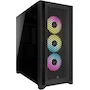 Miniatura de Corsair Semitorre iCUE 5000D RGB Airflow Mid-Tower ATX, 3 Ventiladores AF120 RGB Elite, Controlador iCUE Lighting Node Pro, Diseño Alto Flujo de Aire - Negro