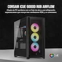 Miniatura de Corsair Semitorre iCUE 5000D RGB Airflow Mid-Tower ATX, 3 Ventiladores AF120 RGB Elite, Controlador iCUE Lighting Node Pro, Diseño Alto Flujo de Aire - Negro