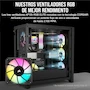 Miniatura de Corsair Semitorre iCUE 5000D RGB Airflow Mid-Tower ATX, 3 Ventiladores AF120 RGB Elite, Controlador iCUE Lighting Node Pro, Diseño Alto Flujo de Aire - Negro