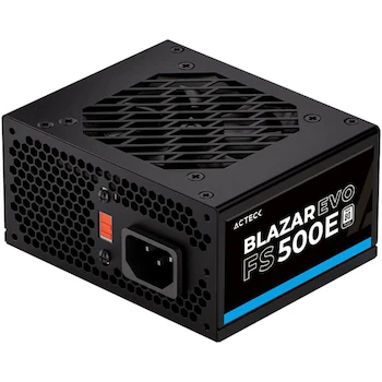 Imagen alusiva al producto Acteck Blazar EVO FS500E (ES-05002E) Fuente de Poder para PC 500W Slim Micro ATX Negro ASIN B0CN1KZR14