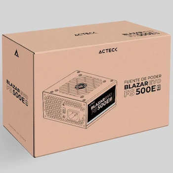 Imagen 5 de Acteck Blazar EVO FS500E (ES-05002E) Fuente de Poder para PC 500W Slim Micro ATX Negro ASIN B0CN1KZR14