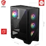Miniatura de Gabinete MSI MAG Forge 120A Airflow con Ventana de Vidrio Templado, Color Negro, Midi-Tower, ATX/Micro-ATX/Mini-ITX, USB 3.2 Gen 1, Sin Fuente, 6 Ventiladores ARGB de 120mm Instalados, Dimensiones 411.6x210x498mm