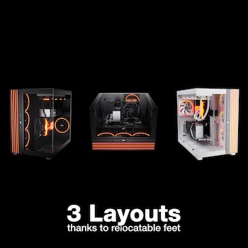 Imagen 2 de ¡Be Quiet! Light Base 900 FX Blanca - Funda de PC Torre Completa - Modelo BGW72 - Dimensiones 484x327x532mm - Peso 16.8kg - Volumen 68L - Bahías 2x3.5"/6x2.5" - 8 Slots Expansión - PSU ATX - Compat. E-ATX/XL-ATX/ATX/mATX/mITX