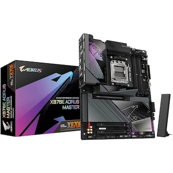 Imagen alusiva al producto GIGABYTE X870E AORUS Master Placa Base Motherboard Negra AM5 LGA 1718 ATX DDR5 Socket AMD Ryzen 9000/8000/7000 Series