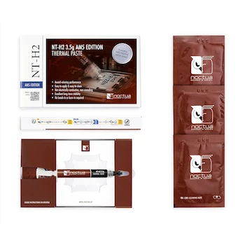 Imagen 2 de Noctua NT-H2 3.5g AM5 Edition Compuesto Térmico Gris con NA-TPG1 Thermal Paste Guard para AMD AM5 e Incluye 3 Toallitas Limpiadoras NA-CW1 (3.5 g)