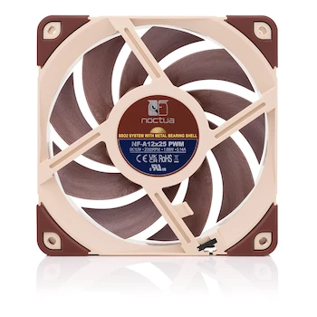 Imagen 3 de Noctua NF-A12x25 PWM, Ventilador para Computadora, 4 Pines, 120 mm, Marrón, Modelo NF-A12x25PWM, Serie NF-A12x25, ASIN B07C5VG64V