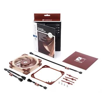 Imagen 4 de Noctua NF-A12x25 PWM, Ventilador para Computadora, 4 Pines, 120 mm, Marrón, Modelo NF-A12x25PWM, Serie NF-A12x25, ASIN B07C5VG64V