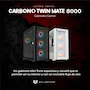 Miniatura de Gabinete Gamer Balam Rush Legend Series Carbono Twin Mate 8000 Mini Torre M-ATX Mini-ITX Blanco BR-938785 Dimensiones 450x210x455mm