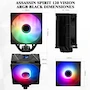 Miniatura de Thermalright Assassin Spirit 120 Vision ARGB Enfriador de CPU Negro con Pantalla de Visualización de 1.54 Pulgadas y Resolución 240x240 para Sockets AM4/AM5/LGA1851/115X