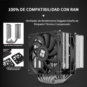 Imagen 4 de Thermalright Royal Knight 120 SE Enfriador de CPU de Aire de Doble Torre 120mm Negro