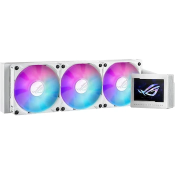 Imagen 3 de ASUS ROG Ryujin III 360 ARGB Extreme White Edition All-in-One Liquid CPU Cooler, 360mm Radiator, Model 90RC0132-M0EAY0