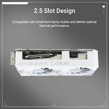 Imagen 2 de ASUS Dual GeForce RTX 5060 Ti 16GB GDDR7 Blanco Edición OC