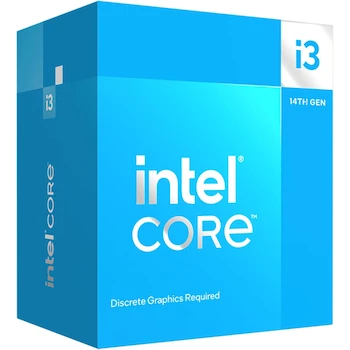 Imagen alusiva al producto Intel Core i3-14100F Procesador de Escritorio 14ª Generación 4 Núcleos Socket LGA 1700 Modelo BX8071514100F Boxed con Disipador