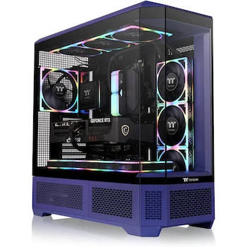Imagen 2 de Thermaltake View 600 TG; Torre Completa; Soporte de Radiador de 420 mm; Espacio de GPU de 480 mm; Espacio de PSU de 220 mm; Color Futuro Anochecer; Modelo CA-11H-00FNWN-00; Serie View 600 TG; Dimensiones 560 x 249 x 584 mm
