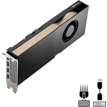 Imagen 2 de Tarjeta Gráfica Profesional PNY NVIDIA RTX A4500 Modelo VCNRTXA4500-PB 20GB GDDR6 ECC Interfaz 320-bit Arquitectura Ampere PCI Express 4.0 x16 4x DisplayPort 1.4a Enfriador Tipo Blower OEM